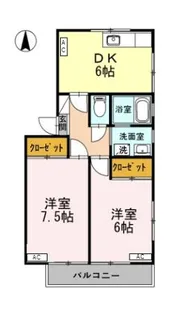 清水ハイム E【2階】の間取り