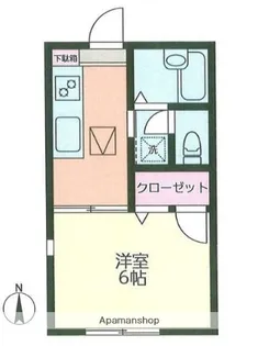 ディアス矢向【1階】の間取り