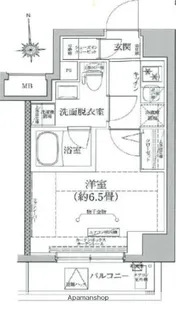 ルフレグランデ川崎【5階】の間取り