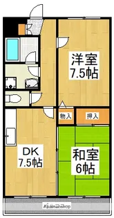 クリード【1階】の間取り