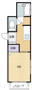 ハマダハイム【1階】の間取り
