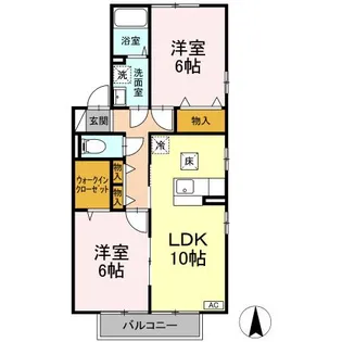 ヴィオーラ【1階】の間取り
