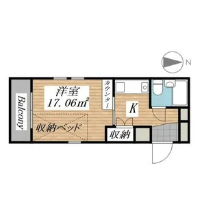 ベルトピア日吉Ⅱ 215号室【2階】の間取り