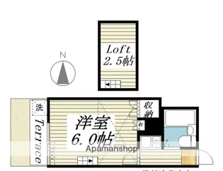 ゼフィランサス衣笠【111号室】の間取り