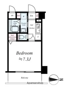 グリフィン・武蔵小杉【6階】の間取り