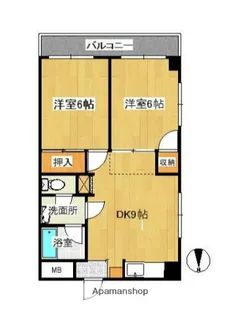 ツインパル【3階】の間取り