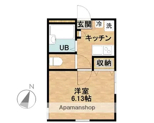 リーヴェルポート横浜WESTⅢ【2階】の間取り