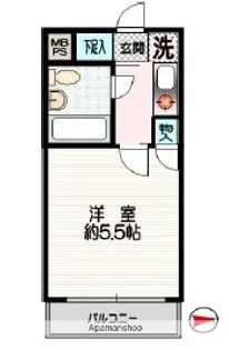 クリオ妙蓮寺壱番館【2階】の間取り