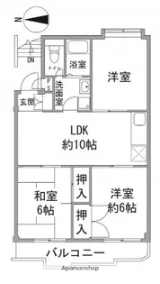 パークサイド日吉【1階】の間取り