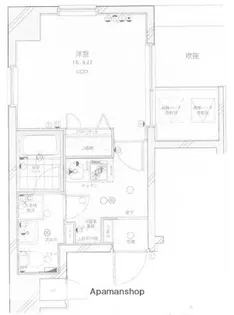 グリフィン横浜・桜木町駅前弐番館【2階】の間取り