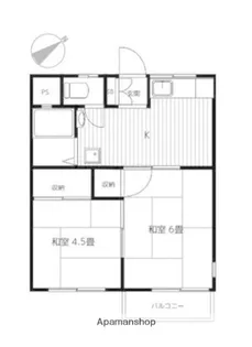 コーポラスC棟【2階】の間取り