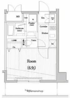ジーコンフォートウエスト新横浜【9階】の間取り