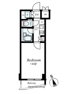 ルーブル二子多摩川【4階】の間取り