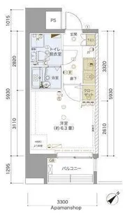 リヴシティ横浜東ベイサイド【10階】の間取り