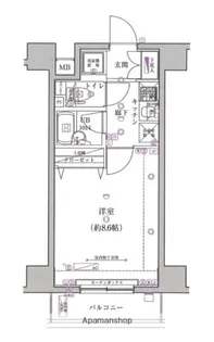 スパシエベルタ横浜【5階】の間取り