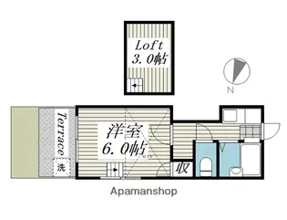 レオパレスブランカ【101号室】の間取り