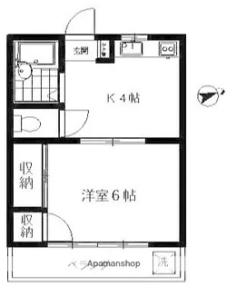 ブリッヂハイツ日吉【1階】の間取り