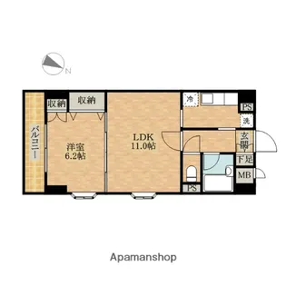 モルペウス横浜【3階】の間取り
