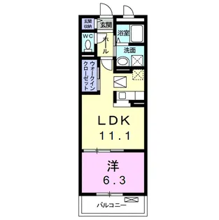 ニュープラザ【1階】の間取り