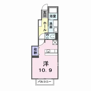 アスア・ラ・ルース【1階】の間取り