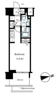 レグラス横浜吉野町【5階】の間取り