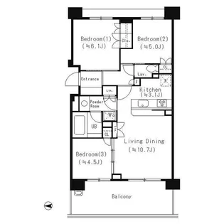 パークアクシス大船【6階】の間取り