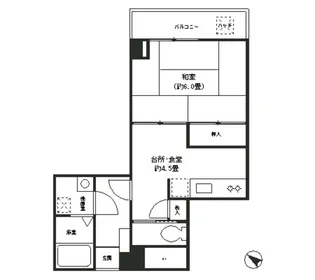 パルメゾン和光【1階】の間取り