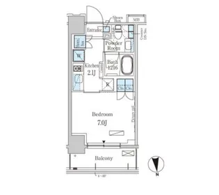 パークアクシス大森【8階】の間取り