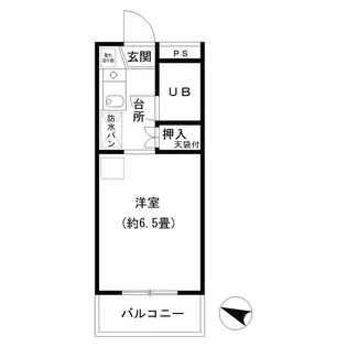 トラストビラ住吉【4階】の間取り