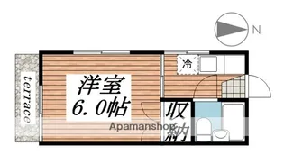 霞ヶ丘サンハイツ【1階】の間取り