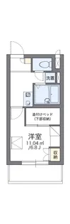 レオパレスヴィルヌーブ川崎A【2階】の間取り