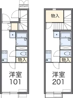 レオネクストツインコートⅠ【2階】の間取り