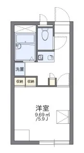 レオパレスCREW【2階】の間取り