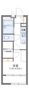 レオパレスアルファヒルズⅡ【2階】の間取り