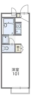 レオパレスファザーンA【2階】の間取り