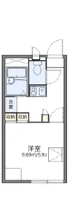 レオパレスカルマード【1階】の間取り