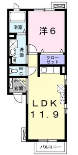 ラ・メゾン・ミュー【2階】の間取り