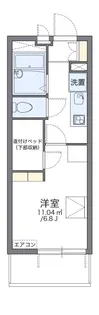 レオパレスMAHALO【2階】の間取り