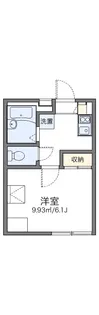 レオパレス豊【2階】の間取り