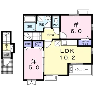 サンライズヒルⅥ【2階】の間取り