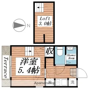 メゾン・ド・ヴェール【1階】の間取り