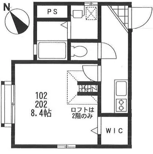 FーSTAGE【102号室号室】の間取り