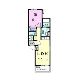 すばる【3階】の間取り