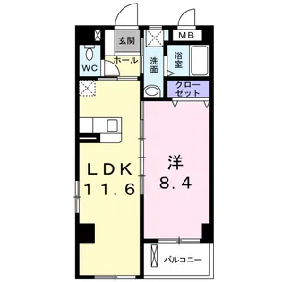 グランド・ユーハイム・ナガサカ【2階】の間取り