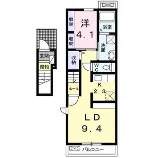 フローラル【2階】の間取り