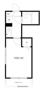 フラット栄【2階】の間取り