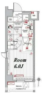 メイクスデザイン武蔵小杉アジールコート【1階】の間取り