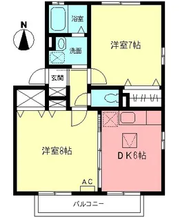 グランパルク【1階】の間取り