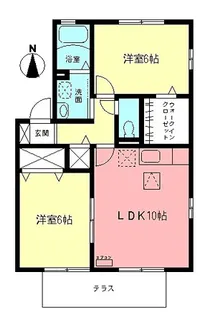 サン・シャトー【1階】の間取り