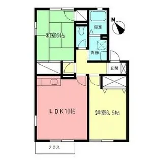 アトリオB【1階】の間取り